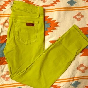 ✨ FLASH SALE! Neon yellow/green Joe’s Jeans